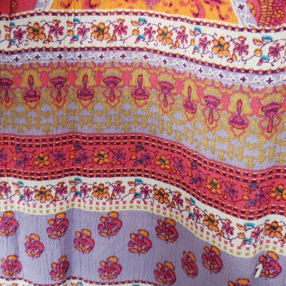 Boho Patterned Maxi Skirt - Picture 3 of 5